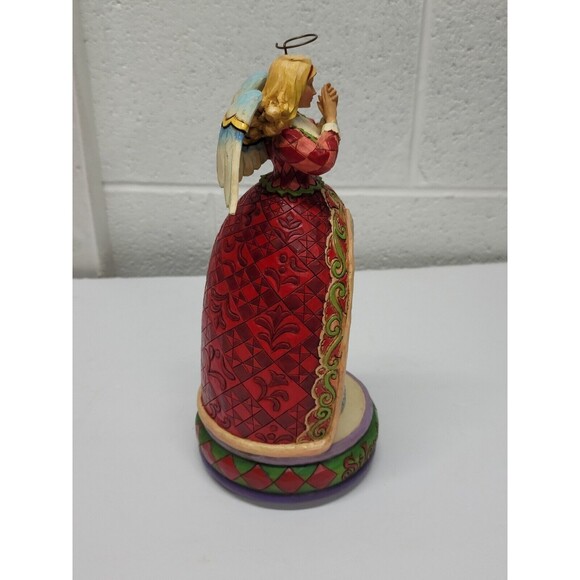 Jim Shore Silent Night rotating Music Box Angel w/ Nativity - Picture 8 of 14